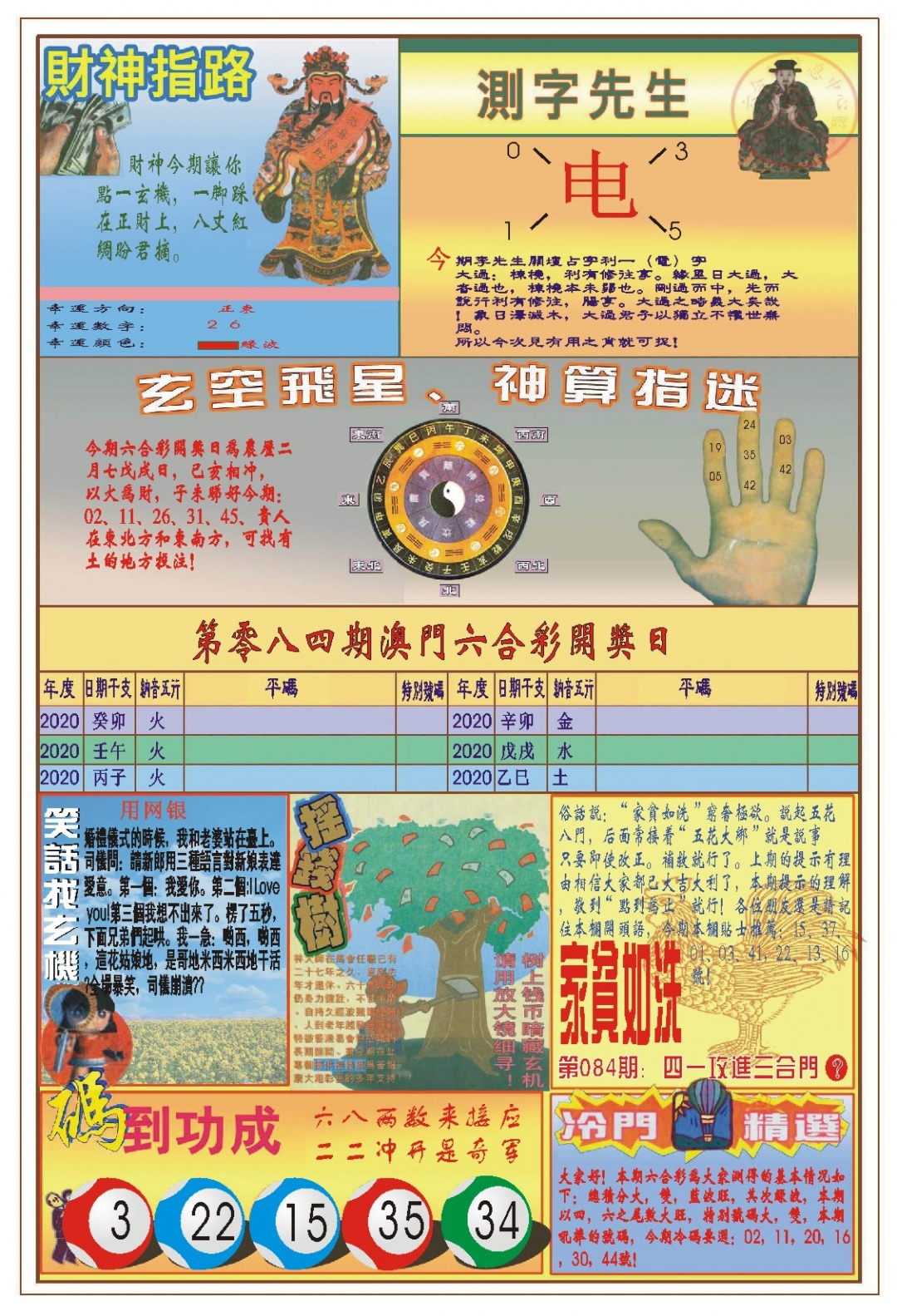 084期(新版)四柱预测B[图]